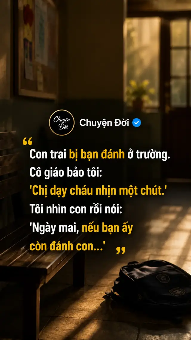 Ảnh minh họa Tôi không nói nốt câu ấy. Tôi kéo ghế ngồi xuống trước mặt con rồi hỏi “Hôm nay bạn đánh con, con đã làm gì” Thằng bé cúi đầu “Con không làm gì cả. Cô bảo con nhịn, vì đánh lại là hư.” Tôi hỏi tiếp