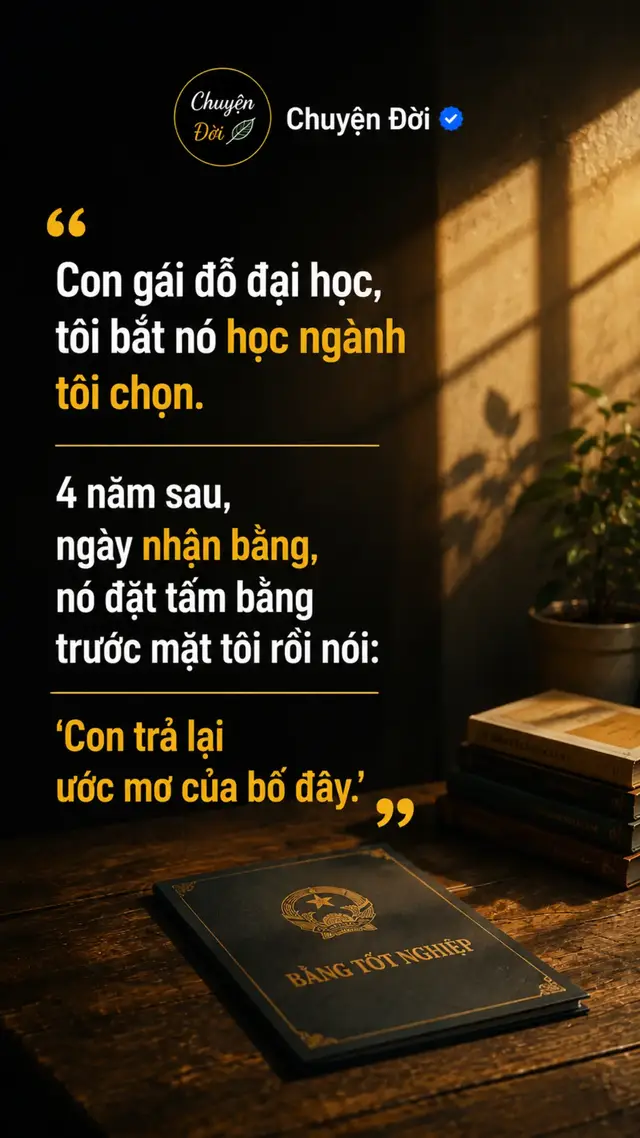 Ảnh minh họa Con gái đỗ đại học. Nó muốn học thiết kế. Tôi phản đối ngay. “Ngành đó sau này làm được gì Học kinh tế đi. Ra trường còn dễ xin việc.” Con bé nói nó thích vẽ từ nhỏ, rằng nó đã tìm hiểu trường, tìm