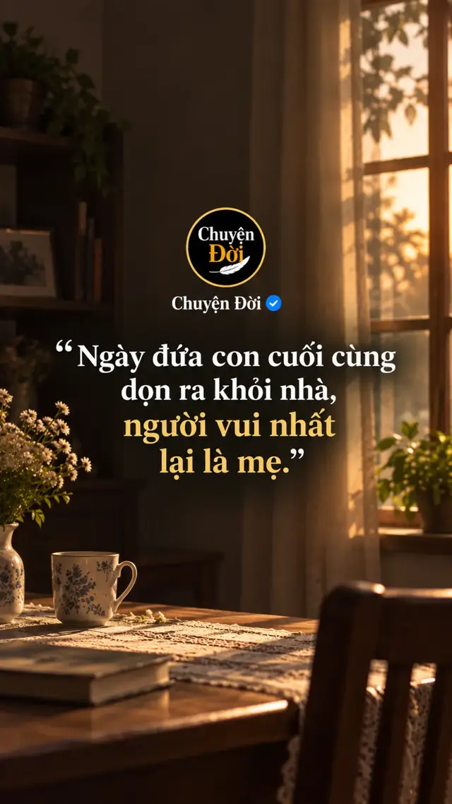 Ảnh minh họa “Ngày đứa con cuối cùng dọn ra khỏi nhà, người vui nhất lại là mẹ.”