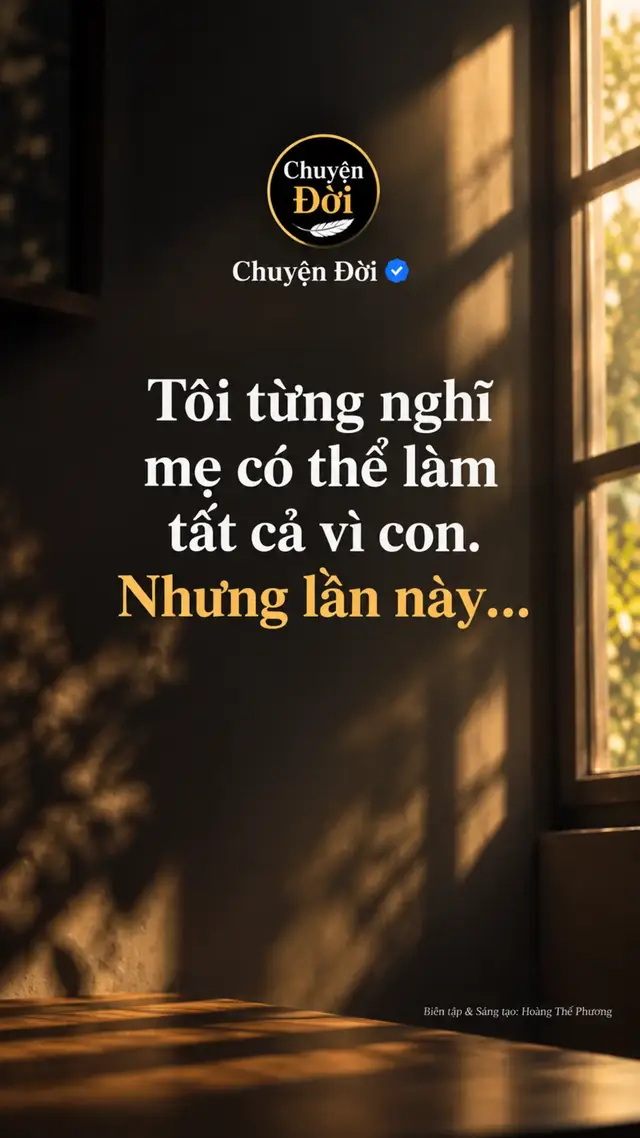 Ảnh minh họa Tôi từng nghĩ một người mẹ có thể làm tất cả vì con. Cho đến ngày tôi quỳ xuống trước mặt mẹ, cầu xin bà cho bán căn nhà để chữa bệnh. Mẹ chỉ lắc đầu “Không bán.” Mẹ bị ung thư giai đoạn cuối. Bác sĩ