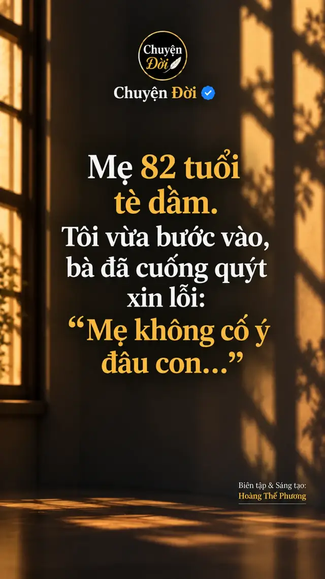 Ảnh minh họa Mẹ tôi 82 tuổi. Sáng hôm ấy, tôi vừa bước vào phòng thì thấy bà đang ngồi co ro ở mép giường. Tấm ga phía sau đã ướt. Thấy tôi, mẹ cuống quýt kéo chăn che lại rồi nói “Mẹ không cố ý đâu con…” Tôi