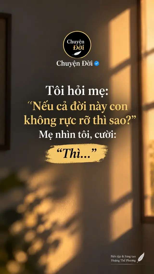 Ảnh minh họa “Thì về ăn cơm với mẹ.” Tôi bật cười. “Con đang hỏi nghiêm túc mà mẹ.” Mẹ gắp miếng cá vào bát tôi “Mẹ cũng đang trả lời nghiêm túc.” Năm nay tôi 37 tuổi. Ngày còn trẻ, tôi nghĩ đến tuổi này mình