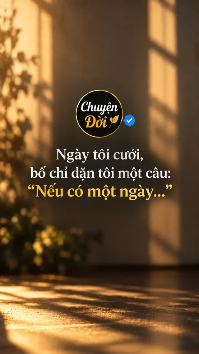 Ảnh minh họa Ngày tôi cưới chồng, trước khi lên xe về nhà chồng, bố kéo tôi lại và nói “Nếu có một ngày con muốn bỏ chồng… đừng gọi bố ngay.” Tôi đứng sững. “Bố không thích anh ấy à” Bố lắc đầu “Không. Bố chỉ dặn