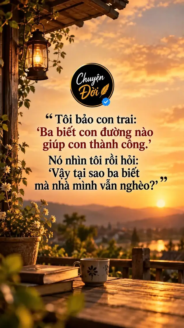 Ảnh minh họa “Tôi bảo con trai: ‘Ba biết con đường nào giúp con thành công.’ Nó nhìn tôi rồi hỏi: ‘Vậy tại sao ba biết mà nhà mình vẫn nghèo?’”
