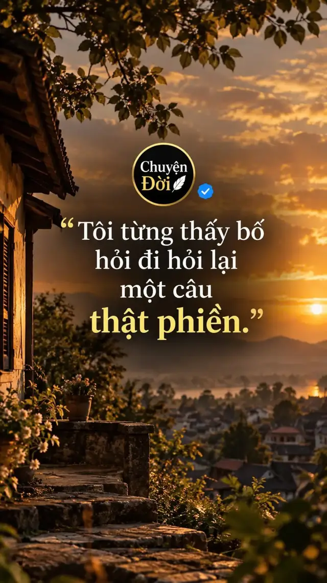 Ảnh minh họa Tôi từng thấy bố hỏi đi hỏi lại một câu thật phiền. “Hôm nay con có về ăn cơm không” Ngày nào cũng vậy. Hôm sau lại hỏi. Có khi chỉ là “Xe con sửa chưa” “Cuối tuần có về không” “Dạo này công việc có