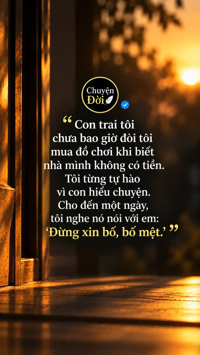 Ảnh minh họa Con trai tôi chưa bao giờ đòi tôi mua đồ chơi khi biết nhà mình không có tiền.