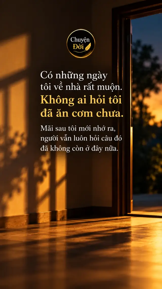 Ảnh minh họa Sau khi mẹ mất, có những ngày tôi về nhà rất muộn. Mở cửa bước vào, tôi vẫn vô thức chờ một câu hỏi quen thuộc “Con ăn cơm chưa” Nhưng căn nhà im lặng. Tôi đứng đó vài giây rồi mới nhớ ra… người từng