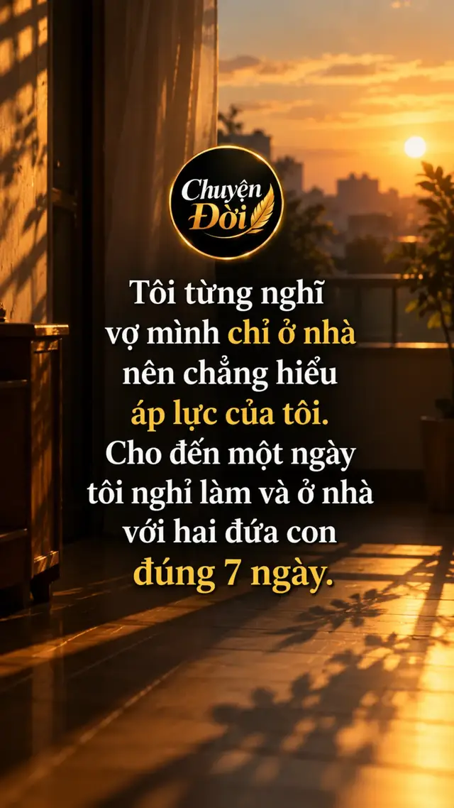 Ảnh minh họa Tôi đi làm từ sáng đến tối. Áp lực tiền bạc, công việc, những cuộc điện thoại của khách hàng, những khoản phải trả mỗi tháng… khiến tôi luôn có cảm giác mình là người mệt mỏi nhất trong nhà. Còn vợ