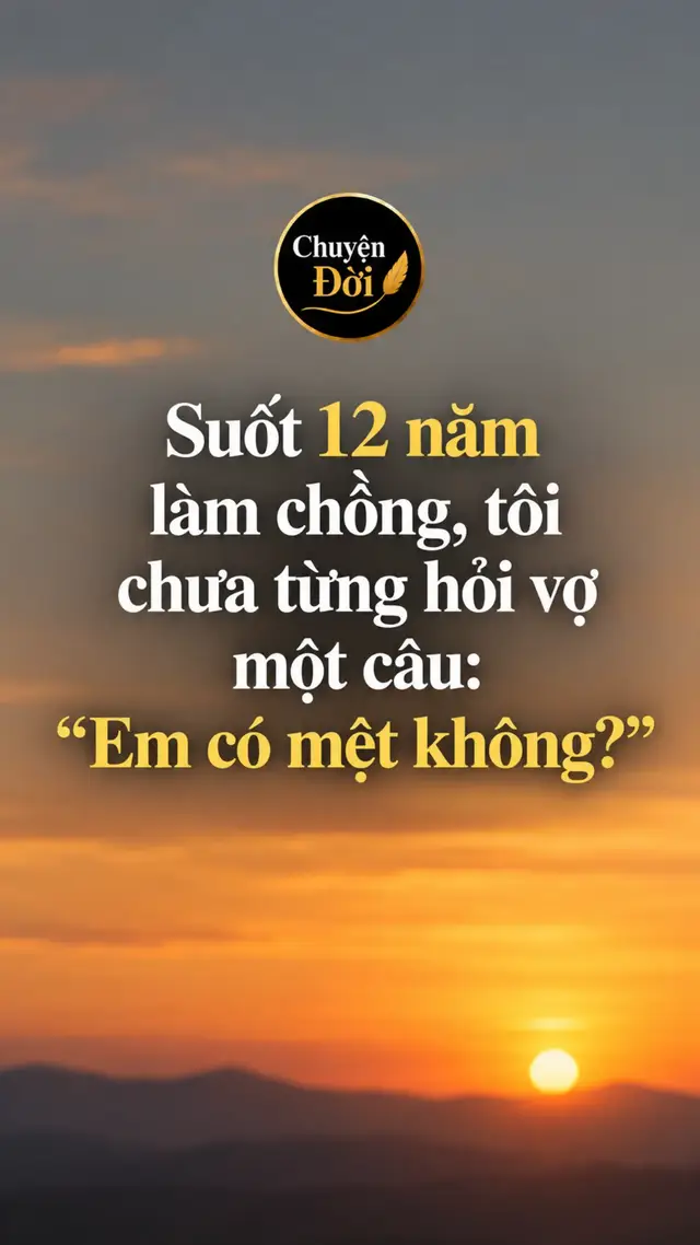 Ảnh minh họa “Suốt 12 năm làm chồng, tôi chưa từng hỏi vợ một câu ‘Em có mệt không’ Cho đến một tối, tôi nhìn thấy cô ấy ngủ quên bên cạnh đống quần áo chưa gấp.” Tôi từng nghĩ mình là một người chồng tốt. Tôi đi