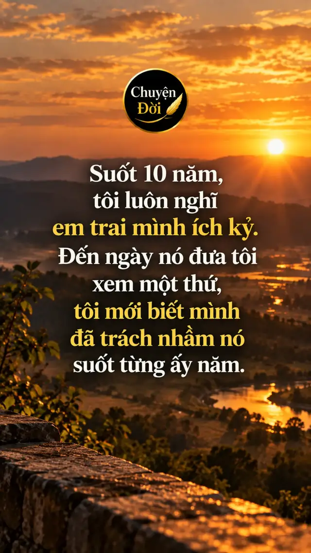 Ảnh minh họa “Suốt 10 năm, tôi luôn nghĩ em trai mình ích kỷ. Đến ngày nó đưa tôi xem một thứ, tôi mới biết mình đã trách nhầm nó suốt từng ấy năm.” Tôi và em trai chưa bao giờ thật sự thân thiết. Từ nhỏ, hai anh