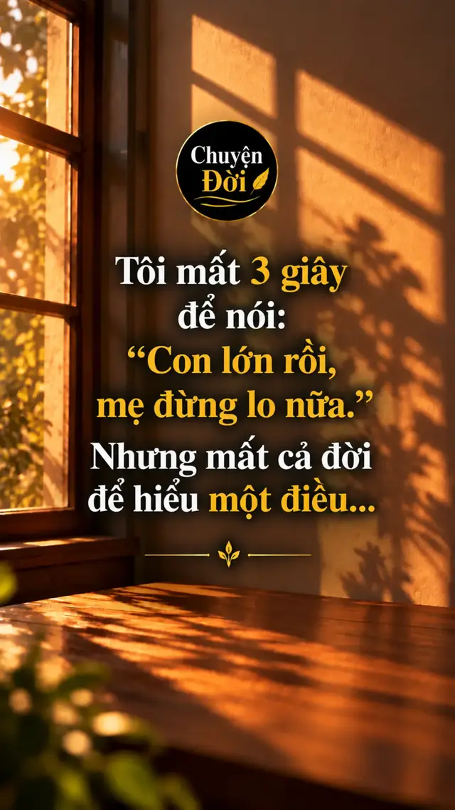 Ảnh minh họa “Con lớn rồi, mẹ đừng lo nữa.” Tôi đã từng nói với mẹ câu ấy vào năm 20 tuổi. Hôm đó tôi chuẩn bị trở lại thành phố sau mấy ngày về quê. Mẹ đứng ngoài sân nhìn tôi xếp đồ. “Áo ấm mang chưa con” “Rồi